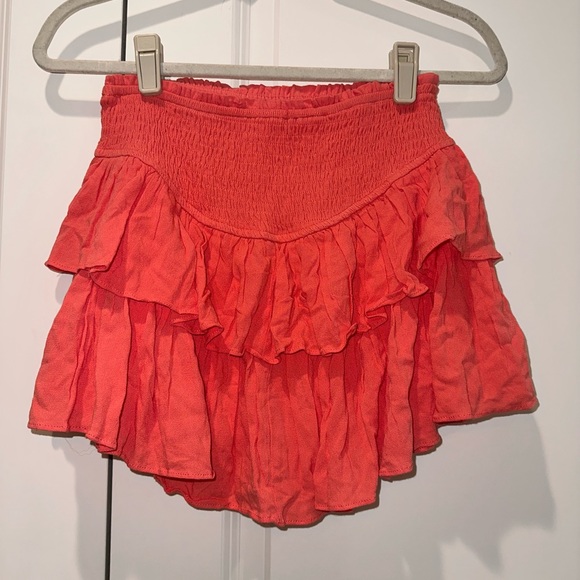 Rock N Rags Sunshine Daydream Skirt in Coral | Tiered Preppy Skirt | NWOT Sz: S - Picture 16 of 16